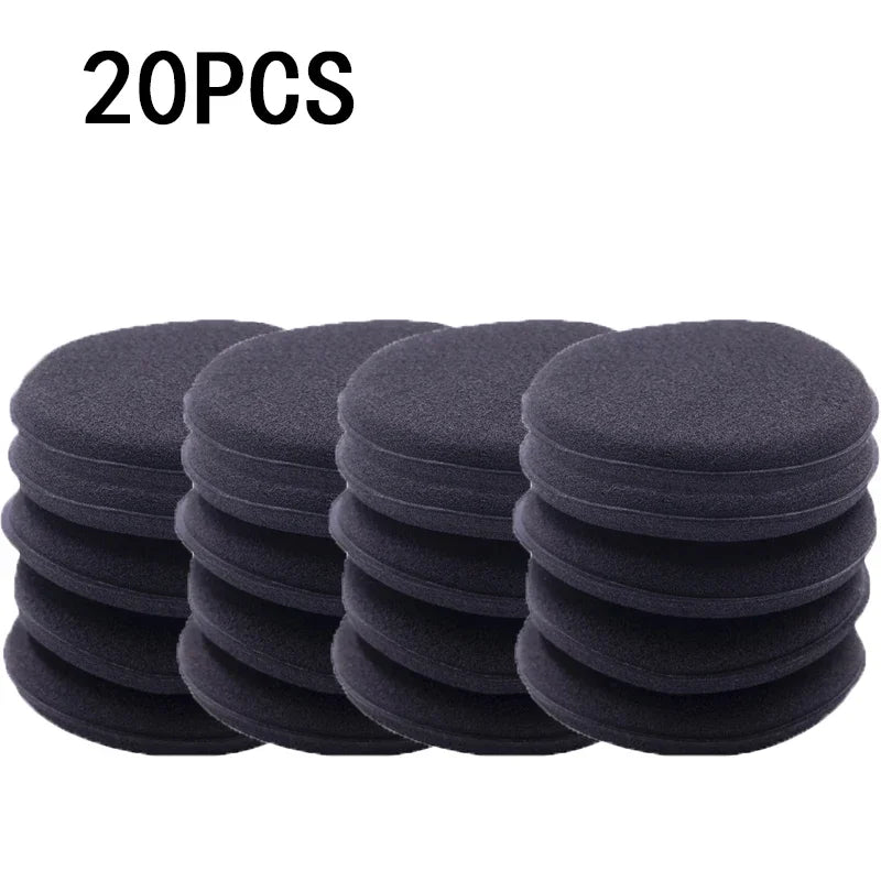 20Pcs Car Waxing Polish Foam Sponge Applicators 10cm for Vehicle Detailing