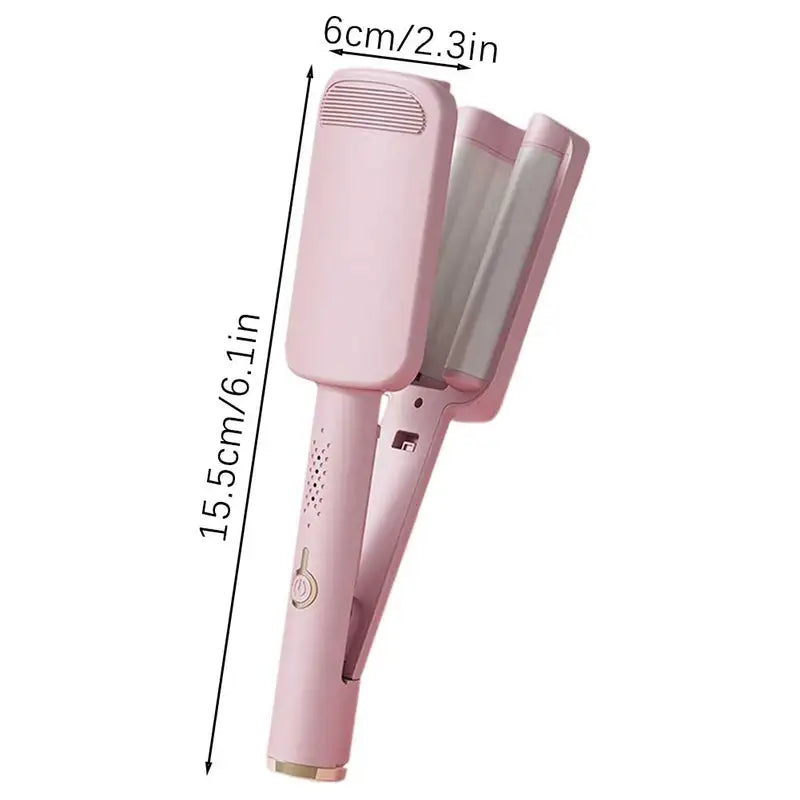 Electric Curling Iron 32mm Deep Waver Hair Styler for Women with Adjustable Temperature