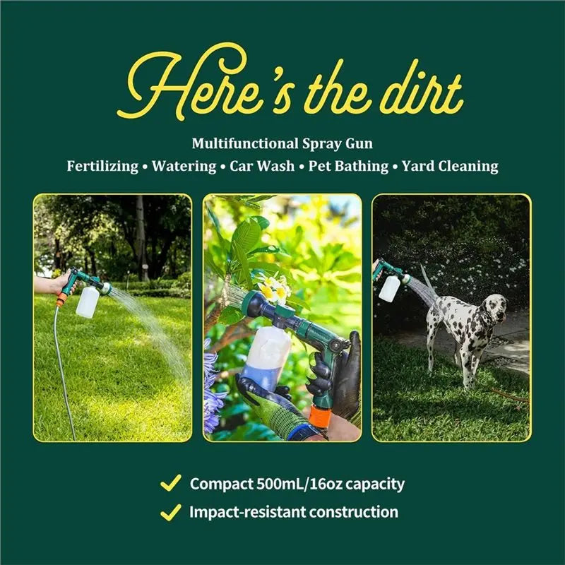 Multi-Purpose Garden Sprayer for Watering Fertilizer & Outdoor Cleaning