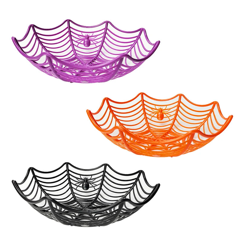 Halloween Candy Basket Snack Fruit Bowl Trick or Treat Party Supplies