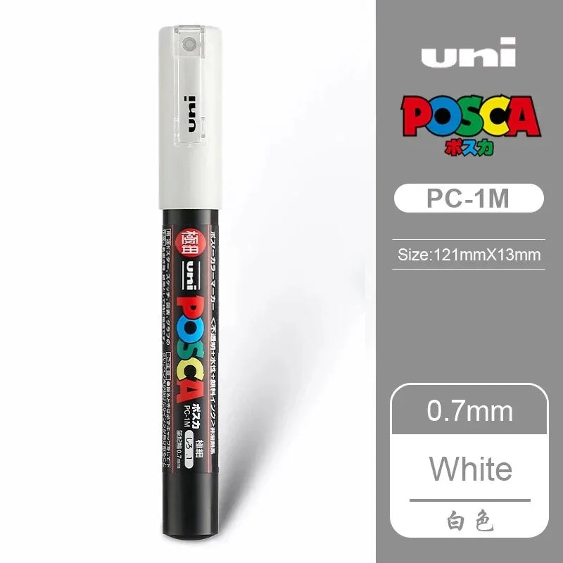 Set of 1 Japan UNI POSCA Markers Acrylic Graffiti Paint Pens Waterproof Art Supplies