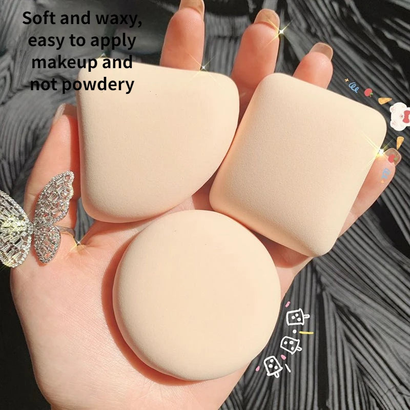 Makeup Powder Puff 5pcs Dual-Use Soft Cotton Candy Air Cushion Foundation Sponge