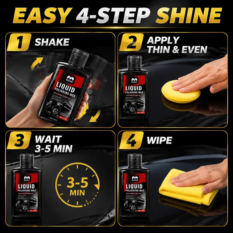 Car Paint Polishing Wax for Oxidation Removal & Scratch Repair - Bright Shine