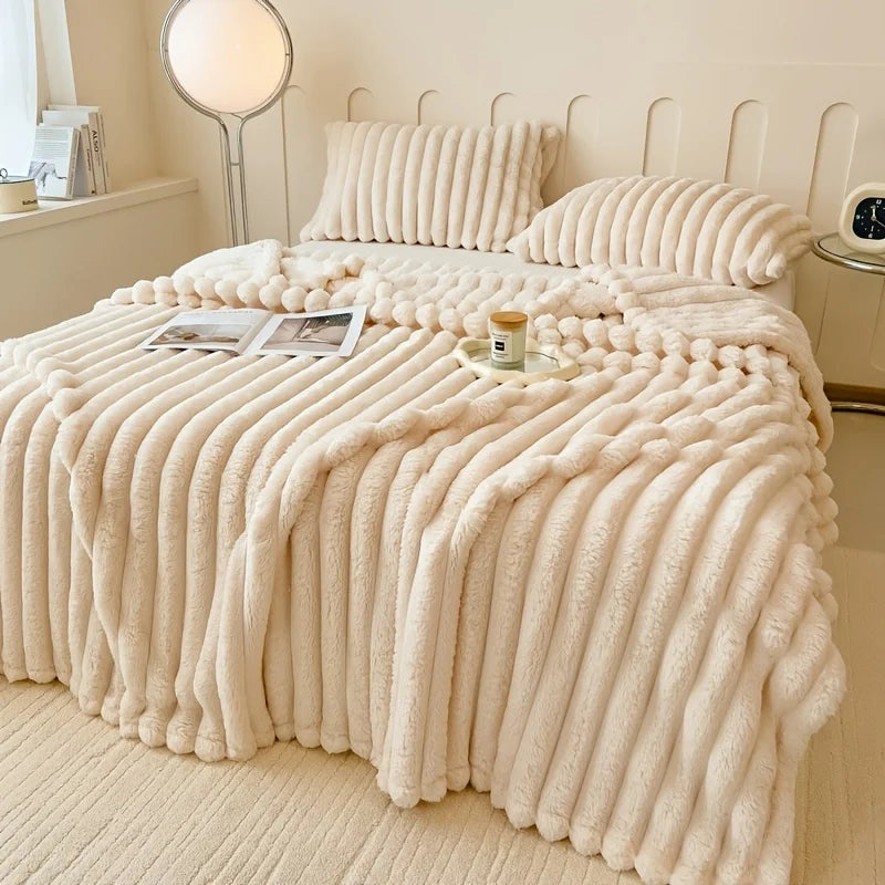 Multifunctional Flannel Blanket - Soft Warm Bed Sheet Sofa Throw Nap Cover