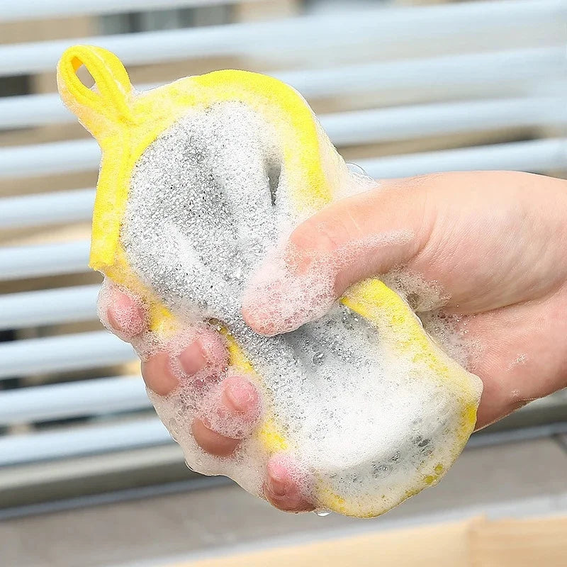 Double-Sided Kitchen Scrub Sponges - Reusable Dishwashing Pads, 10/20/50 pcs