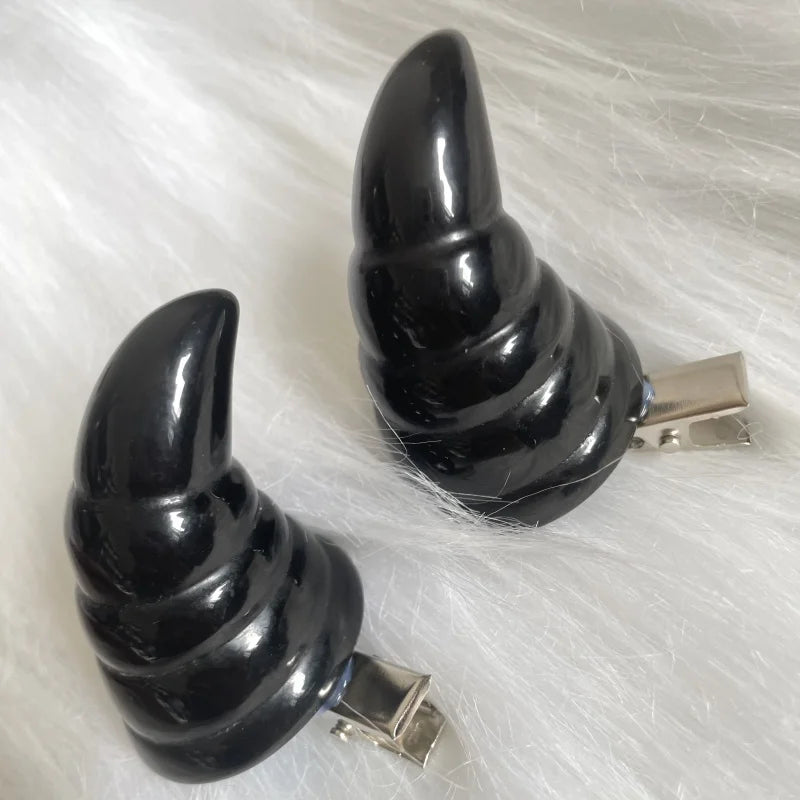 Halloween Gothic Horn Hairpins - Unicorn Night Party Costume Accessories