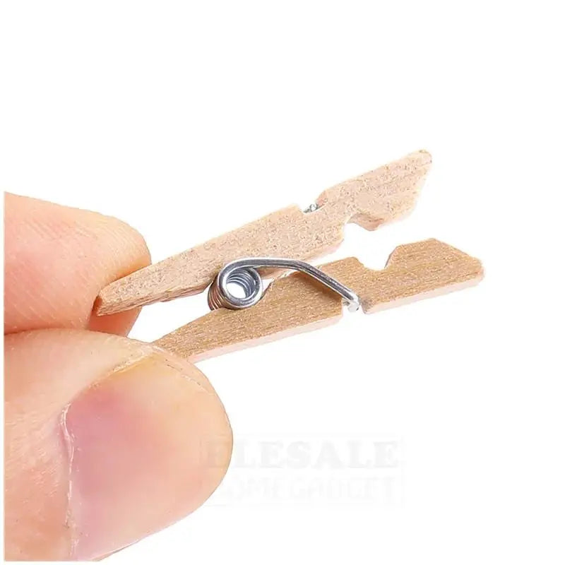 Mini Wooden Clips 50pcs for DIY Crafts Photo & Decoration Pegs