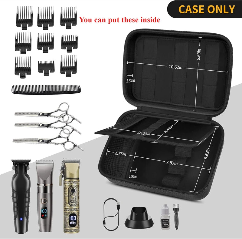 Portable Barber Clipper Storage Bag Organizer for Hair Clippers & Supplies