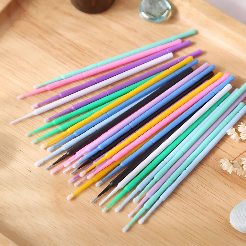 Disposable Micro Brush Mascara Wands Set for Eyelash Extension & Makeup 100-1000pcs
