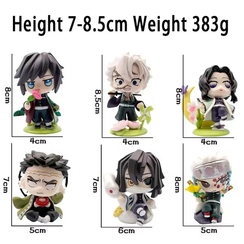 Anime Demon Slayer Model Figures Set - Tanjiro Kamado & Nezuko PVC Collectibles