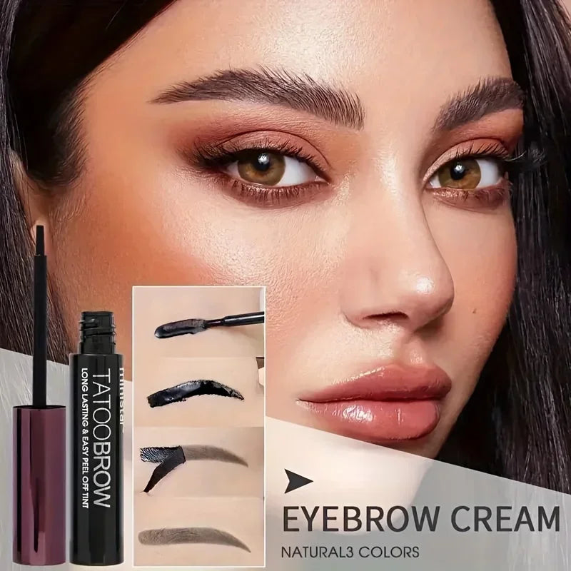 Semi-Permanent Eyebrow Gel Tint - Waterproof Transfer-Proof for Fuller Brows