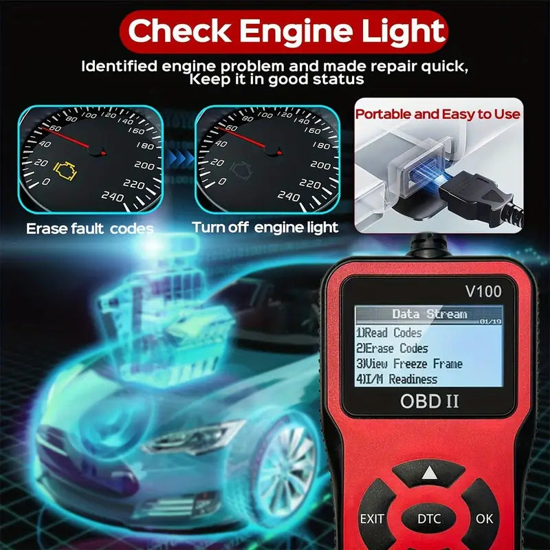 OBD2 Diagnostic Scanner for Vehicle Fault Codes Engine Check Tool Car Repair