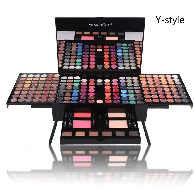 180 Colors Makeup Palette Gift Set with Eyeshadow, Blush, Lipstick & Primer