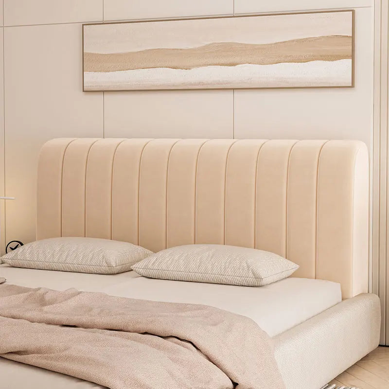 Stretch Velvet Queen Size Headboard Cover Dustproof Slipcover Bed Frame Protector