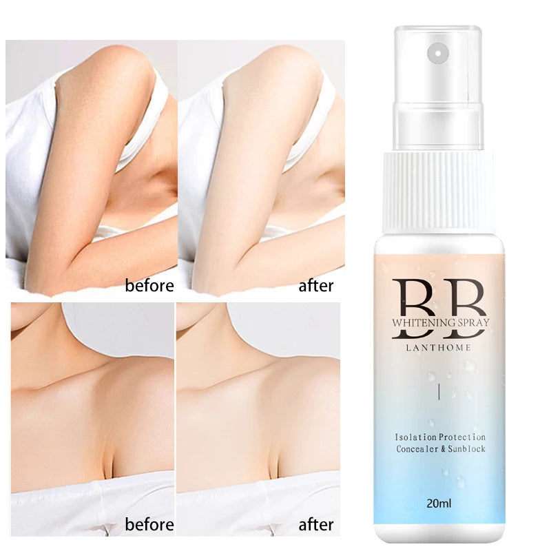 Skin Brightening BB Cream Spray Moisturizer with SPF - Nourishing Face Foundation
