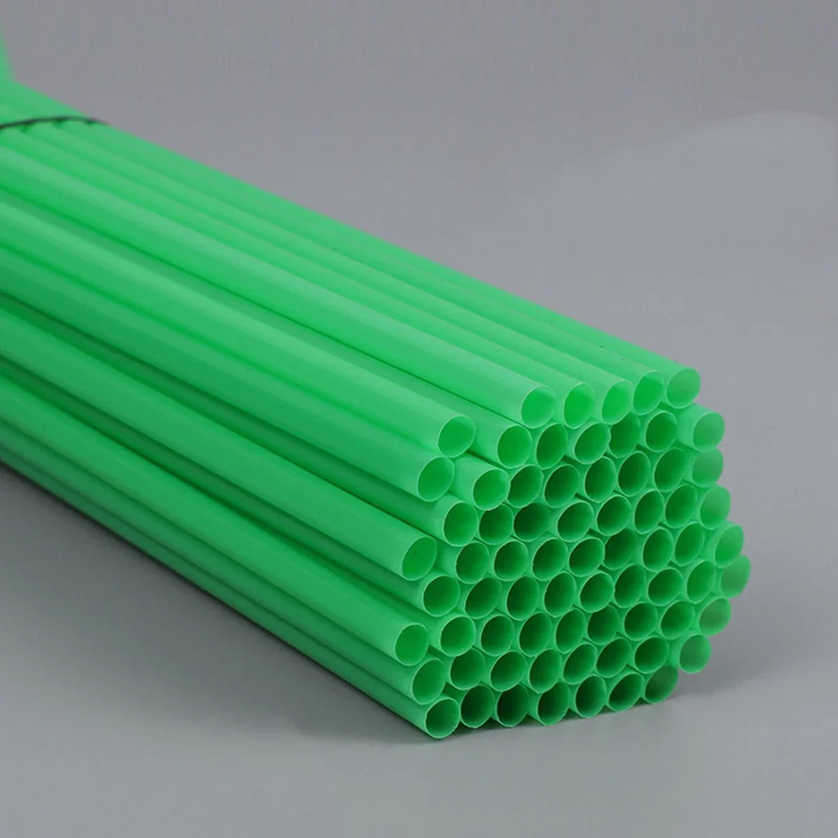 100 Pcs Colorful Reusable Plastic Drinking Straws for Parties & Events
