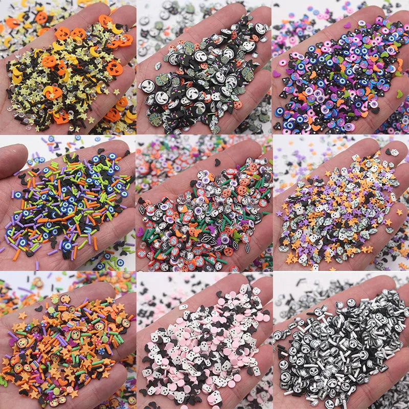 Polymer Clay Sprinkles for DIY Crafts - Mixed Colors, 100g Lot
