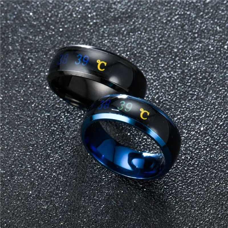 Smart Temperature Sensitive Ring Multifunctional Jewelry for Women & Men