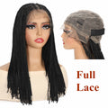 Full Lace Wigs for Black Women Knotless Braided Hair with Baby Hair - Multiple Colors & Lengths
