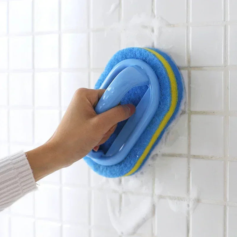 Multi-Use Household Sponge Brush for Kitchen Bathroom and Glass Cleaning