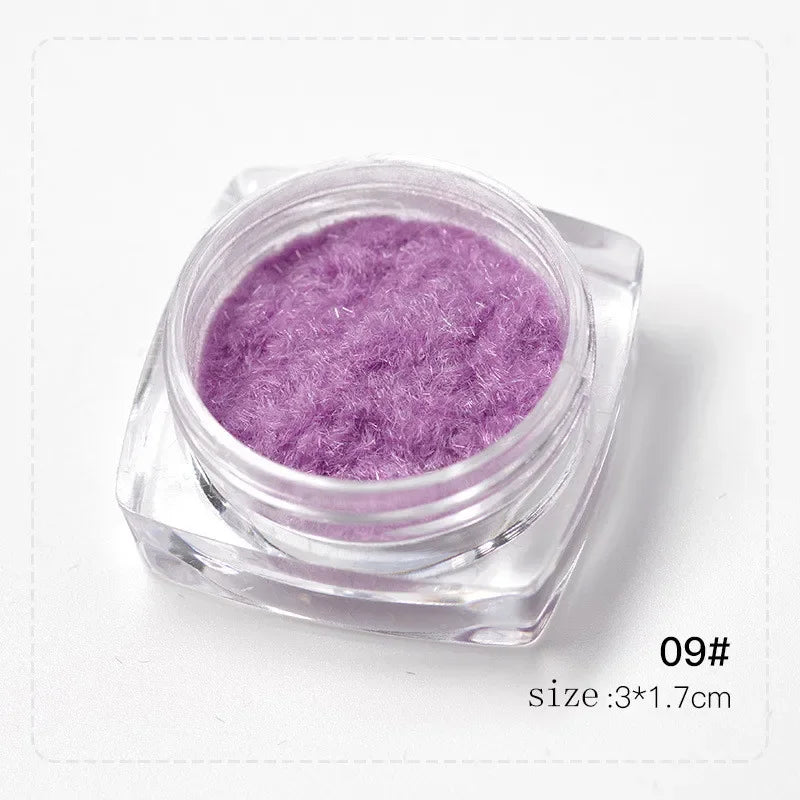 Colorful Glitter Dust Nail Powder for Manicure DIY UV Gel Art - 7 Colors