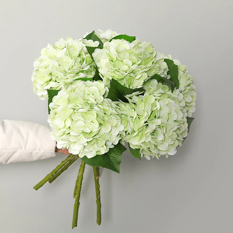 Large Real Touch Hydrangea Artificial Flowers for Wedding & Home Decor