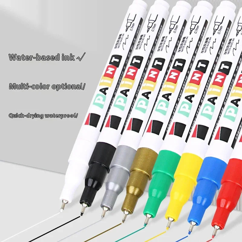 Multi-Color 0.7mm Ultra-Fine Needle Tube Paint Pen for Wood Metal Cloth Crafts