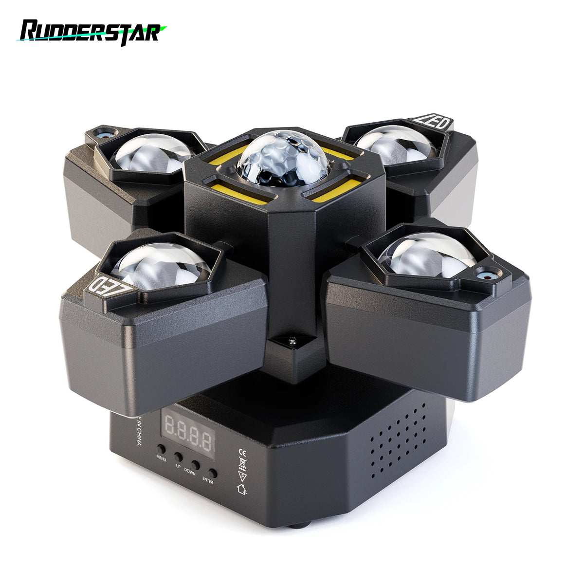 4-Arm Moving Head Stage Light 70W RGBW Beam Effect for DJ Party Theater