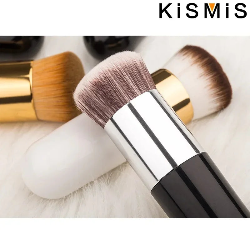 Flat Face Makeup Brush Set for Foundation Blush Contour - Flawless Application