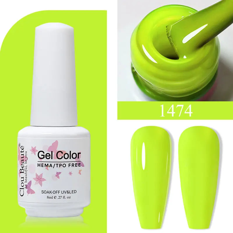 Semi-Permanent UV Gel Nail Polish - High Pigment Long Lasting for Nail Art