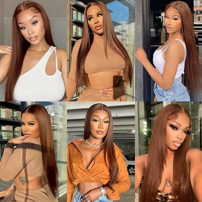 Long Straight Human Hair Wigs 13x4 13x6 HD Transparent Lace Frontal 46 Inch Women’s Hair