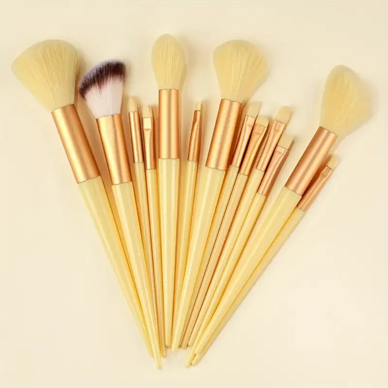 Makeup Brush Set 13 Pcs - Soft Fluffy Face & Eye Makeup Tools for Beauty