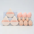 12-Piece All-Purpose Makeup Sponge Set - Velvet Cosmetic Blenders for Liquid & Powder