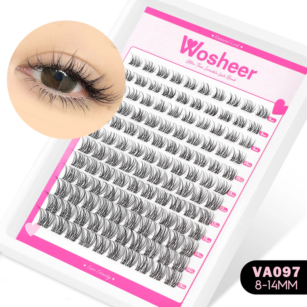DIY Eyelash Cluster Kit with Bond & Seal - Natural Lash Extensions Set