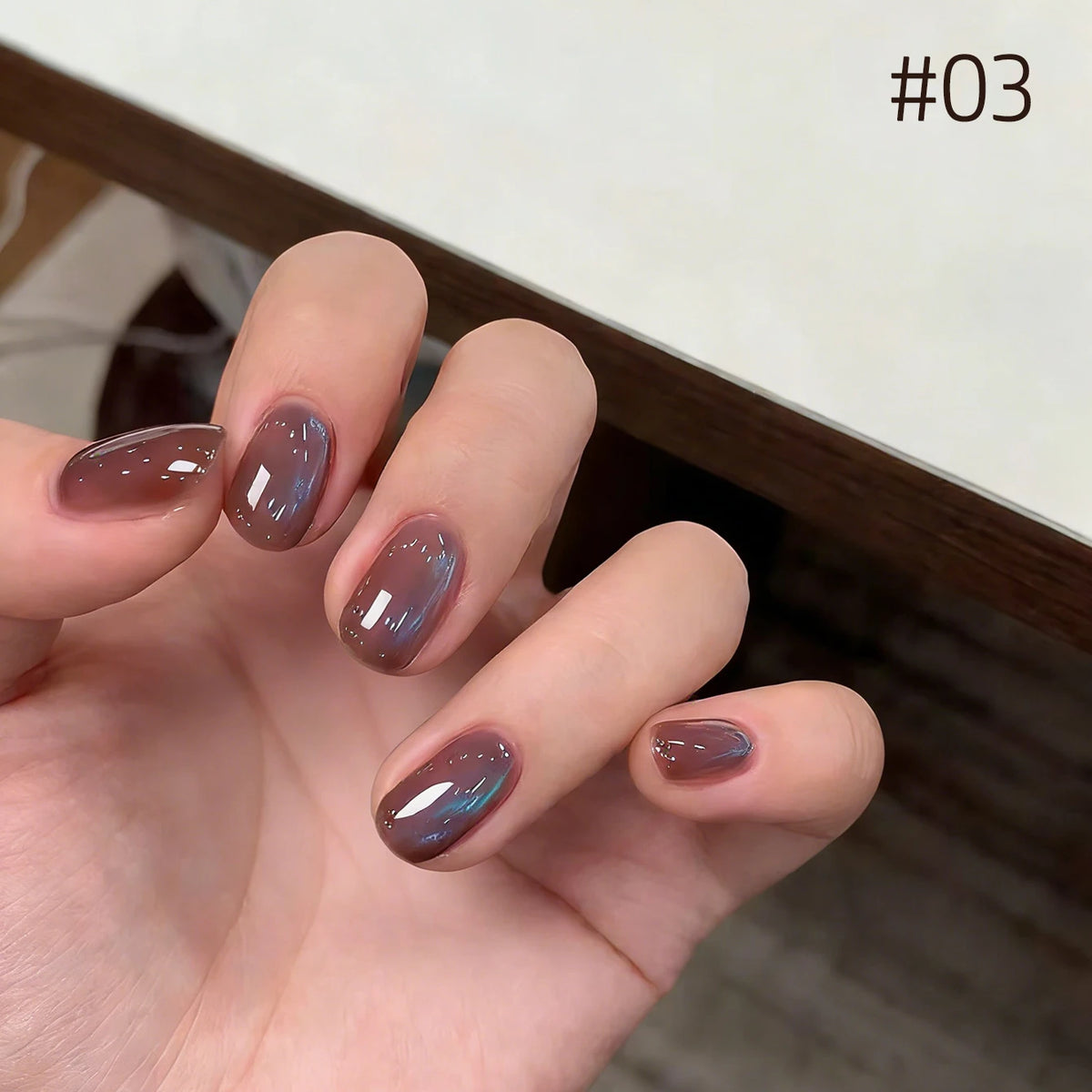 20pcs UV Gel Nail Polish Set with Blueberry & Purple Shades for UV Light Curing