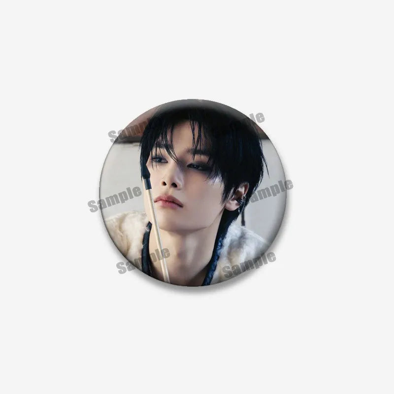 Kpop Boys Band Coin Badge Lapel Pin Jewelry for Fans - Multiple Colors & Sizes