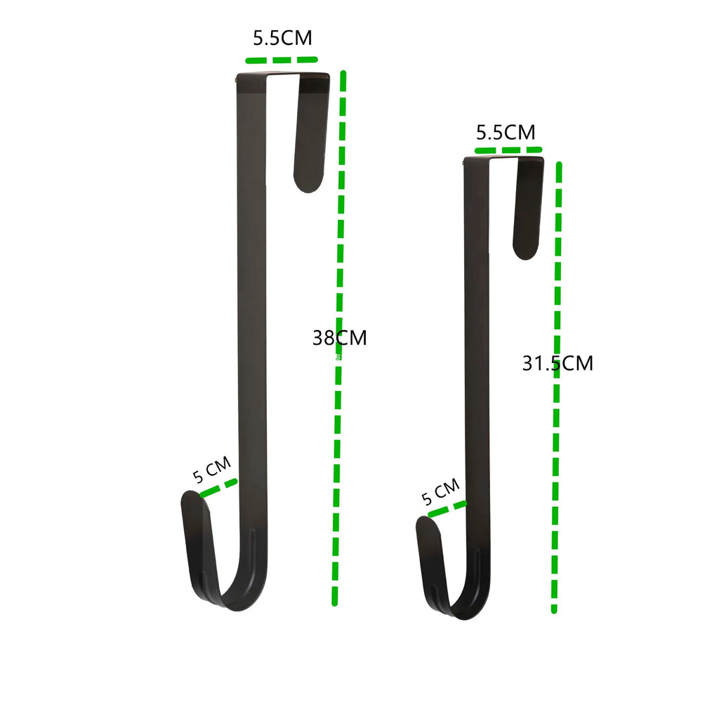 Over-the-Door Wreath Hanger Hook for Front Door Holiday & Home Decor - Metal, XXL & XL Sizes
