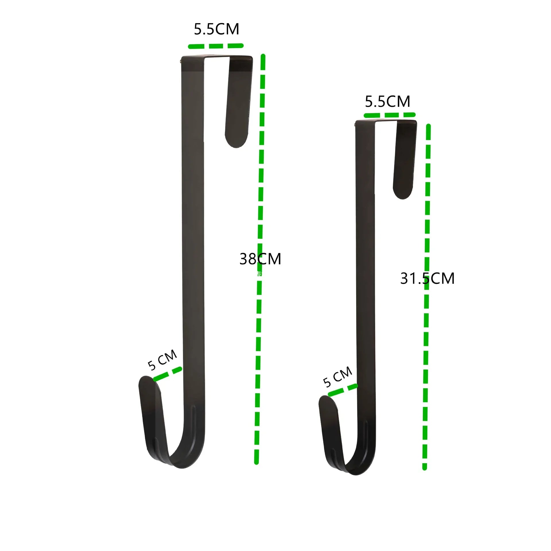 Over-the-Door Wreath Hanger Hook for Front Door Holiday & Home Decor - Metal, XXL & XL Sizes