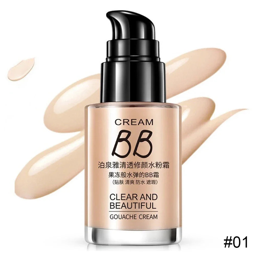 Liquid Foundation Makeup Concealer BB Cream Waterproof Long Lasting Face Base