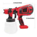 Cordless HVLP Paint Sprayer for Milwaukee 18V Battery, 30000 RPM, 4 Nozzles