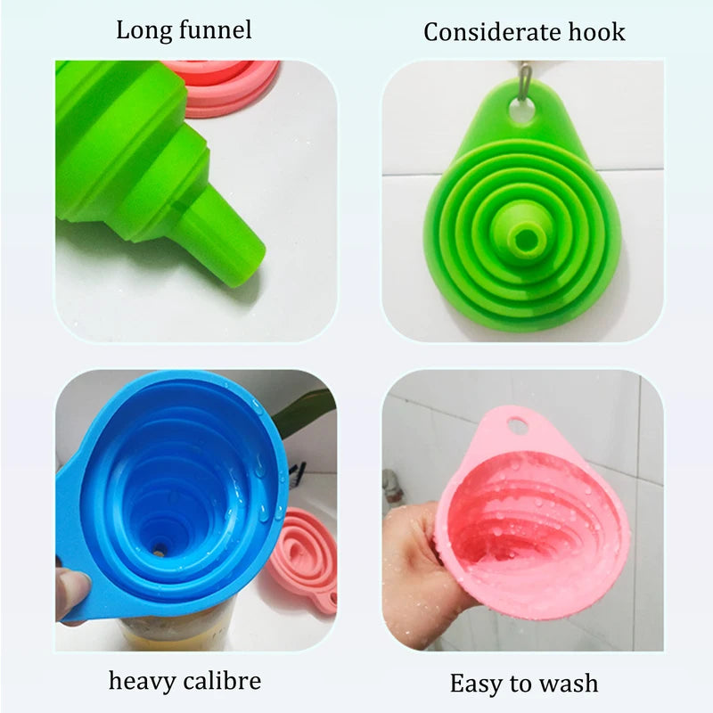Diamond Painting Tools Funnel - Silicone Collapsible Beads Container for 5D DIY Kits