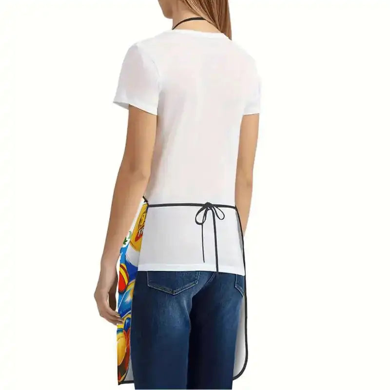 Retro Venezuelan Snacks Print Apron - Durable Kitchen Cooking Accessory