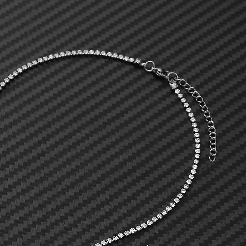 Dainty Tennis Chain Necklace for Women Gold Silver Cubic Zirconia Jewelry Gift