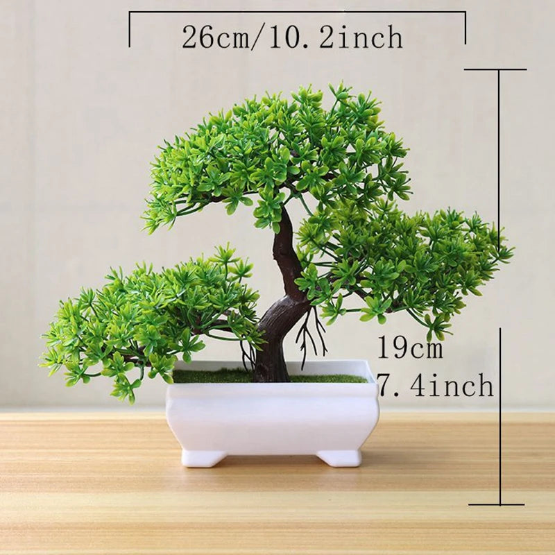 Artificial Bonsai Tree with Pot - Indoor & Outdoor Decoration Plants
