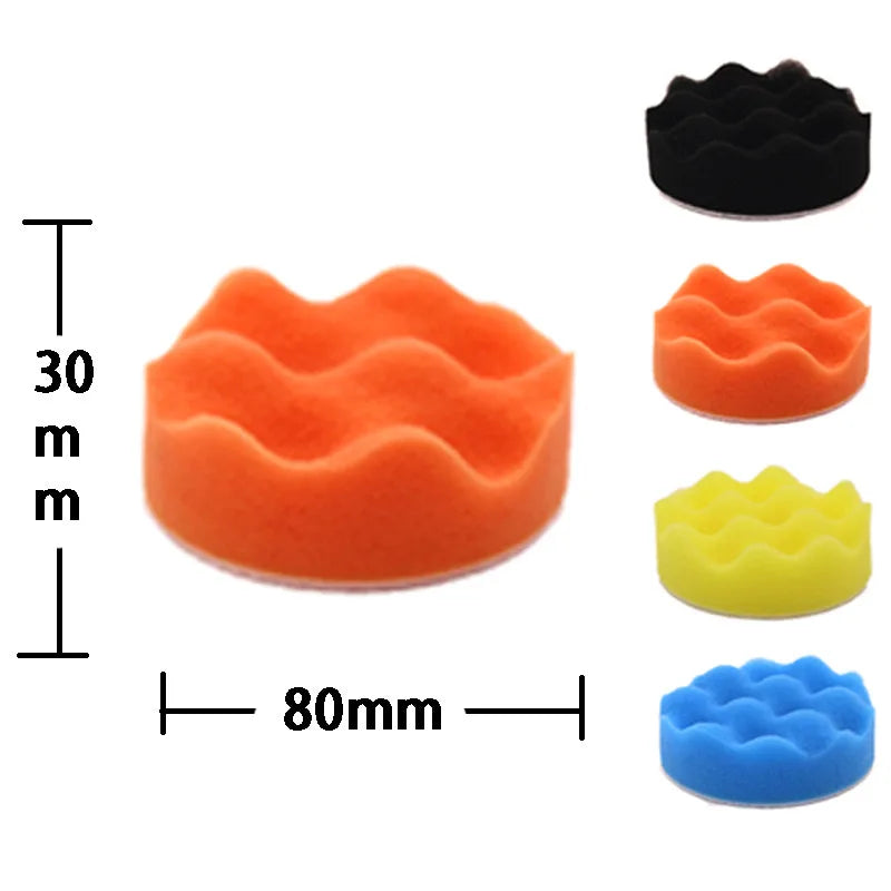 Car Foam Buffer Polishing Kit - 11pcs Sponge Pads for Auto Wax & Scratch Removal