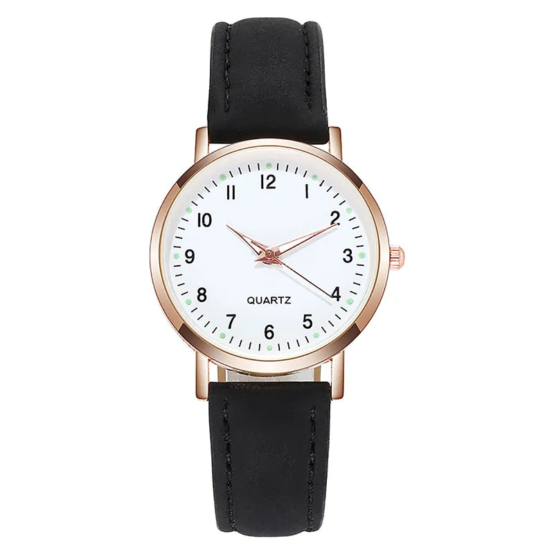 Luxury Women's Diamond-Studded Quartz Watch with Luminous Night Glow
