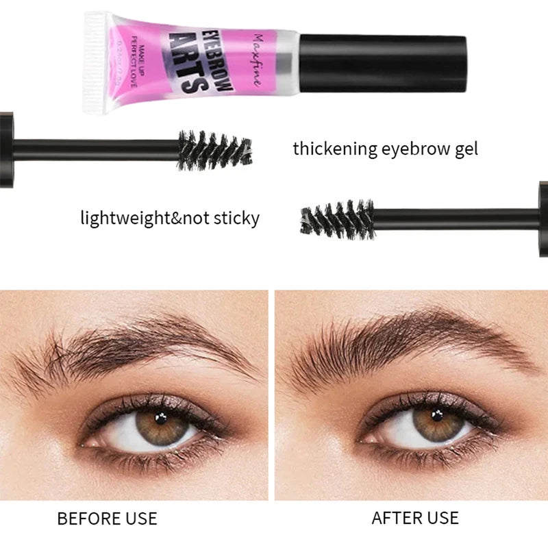Long-Lasting Waterproof Transparent Eyebrow Gel - Quick-Dry Makeup Fixing