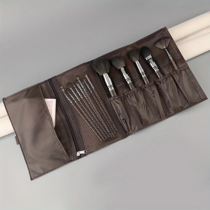 14-Piece Makeup Brush Set with Natural Hair - Professional Cosmetic Tools