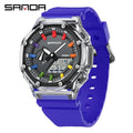 LED Digital Outdoor Military-Style Wristwatch with Alarm & Stopwatch