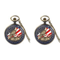 Vintage American Presidential Pocket Watch with Eagle Design for Men & Women